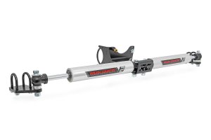 Ford F-250 Super Duty Steering Stabilizer - Front - Rough Country - V2, Dual, 2-8 Inch Lift - '05-'23 Ford F-250 Super Duty Steering Stabilizer - Front - Rough Country - V2, Dual, 2-8 Inch Lift - '05-'23